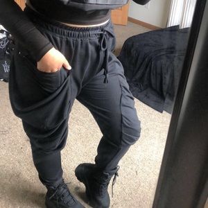 MNML black unisex tech wear joggers